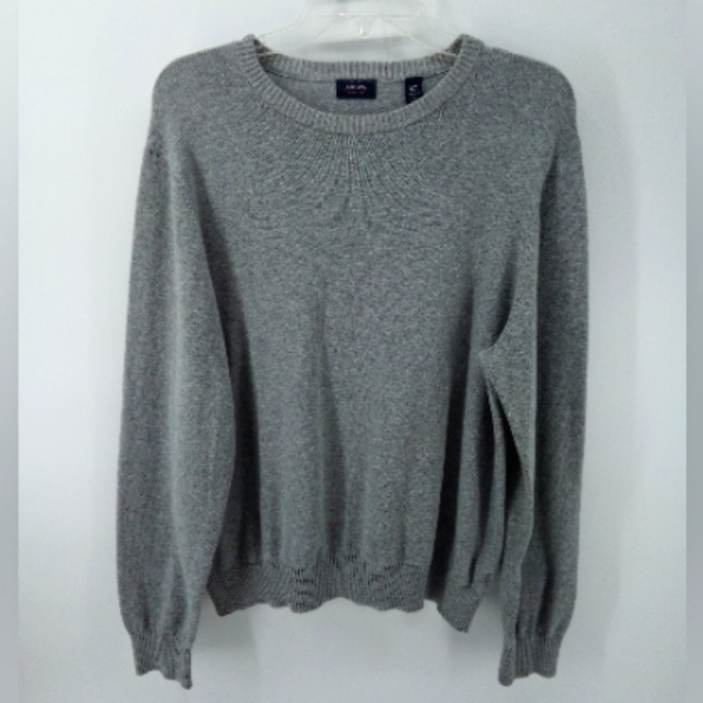 Arrow Gray Men's Sweater 100% Cotton L Casual Minimalist